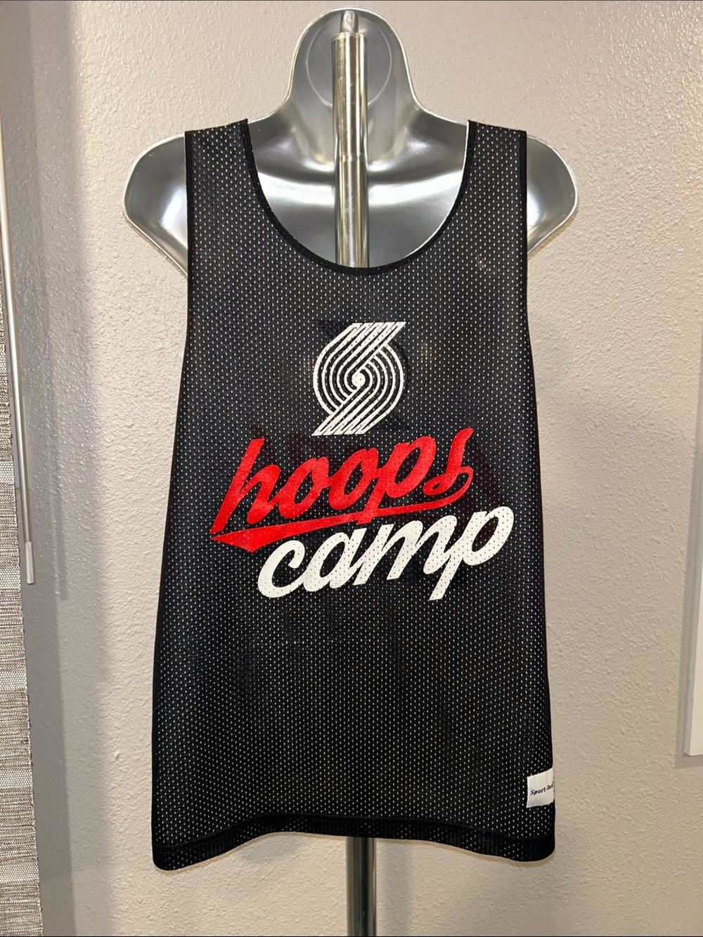 Blazers Sport-Tek Reversible Mesh Tank Top with Blazers Pinwheel & "Hoops Camp”